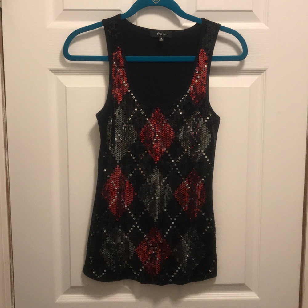 Sequin tank from Express - size medium